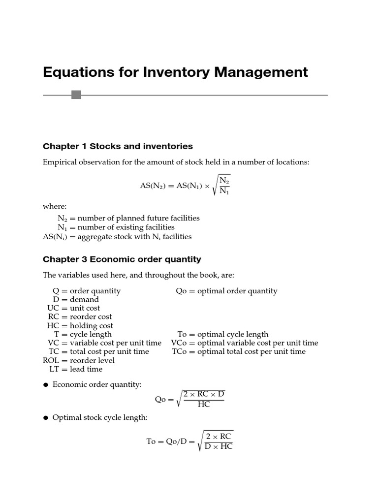 Equations | PDF
