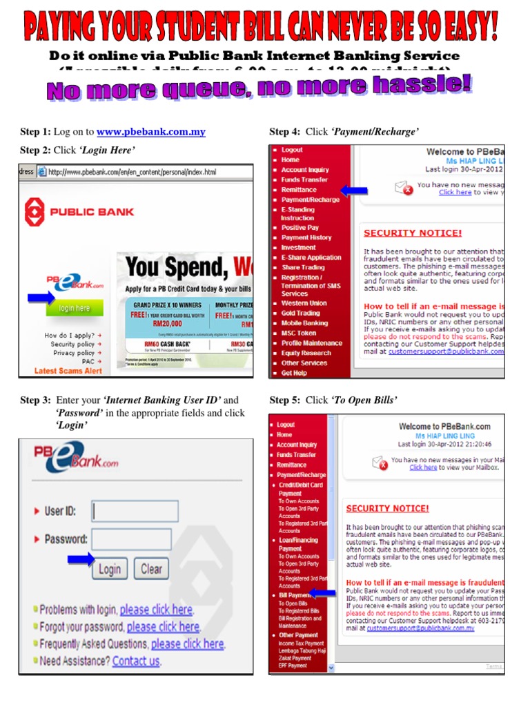 PublicBank Internet Banking Service  PDF