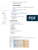 La Declinación Del Adjetivo en Alemán