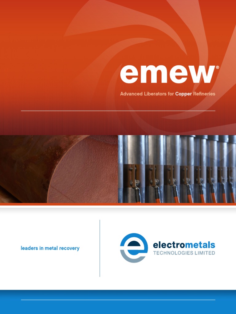 EMew Technology for High Purity Copper | PDF | Copper | Lead