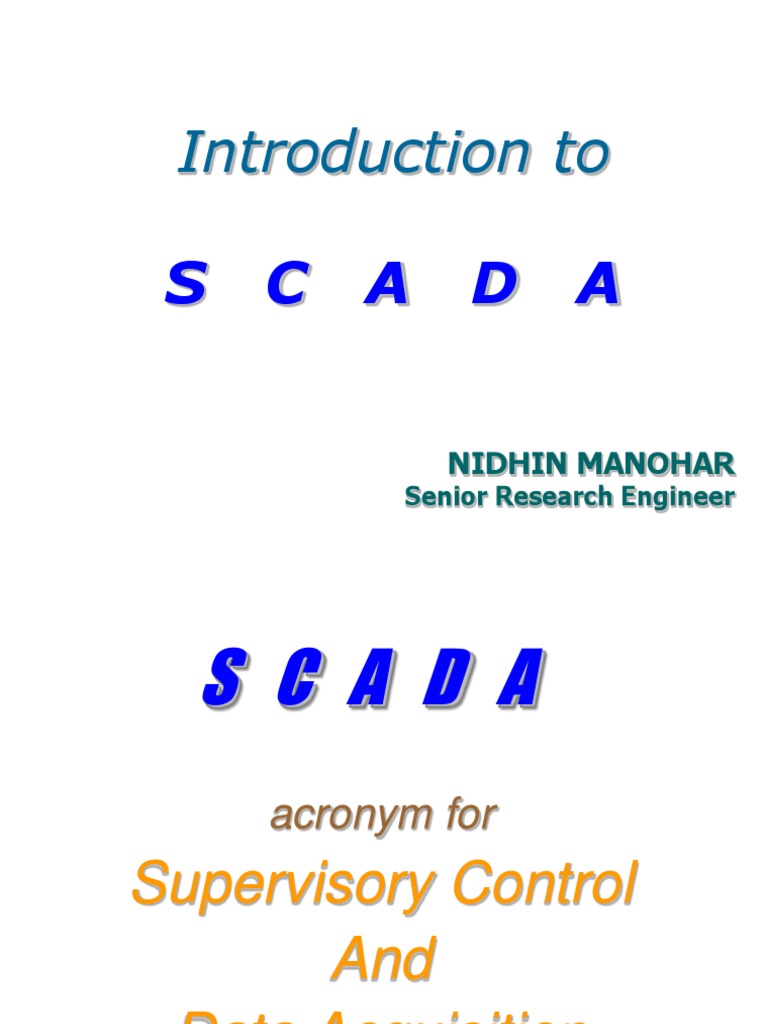 Introduction To: S C A D A | PDF | Scada | Computer Networking