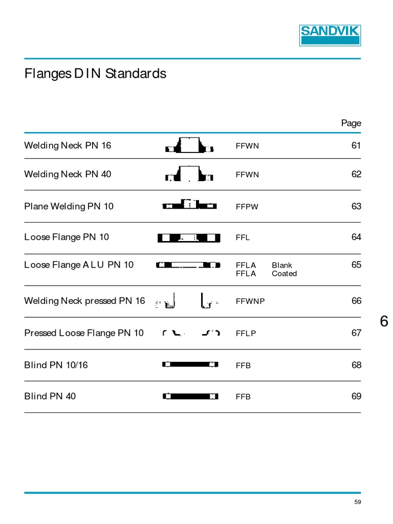 6 Din Flanges