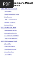 ANSYS Probhhhhgrammers Manual