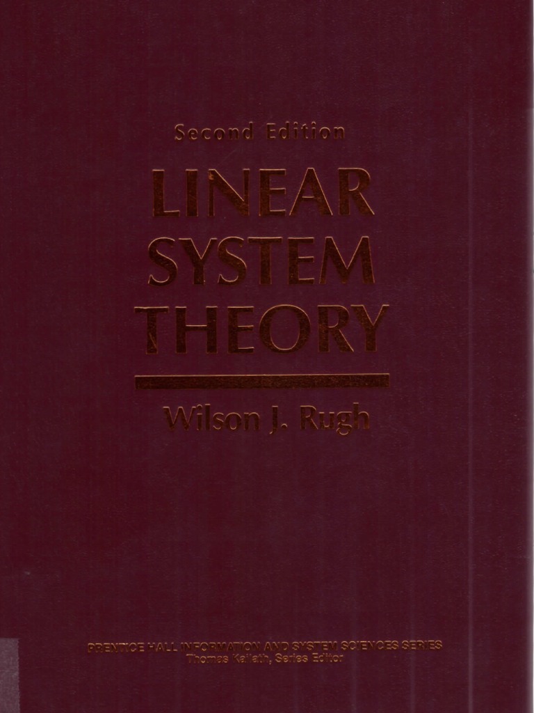 Linear System Theory 2E (Wilson J. Rugh) | PDF | Matrix (Mathematics ...