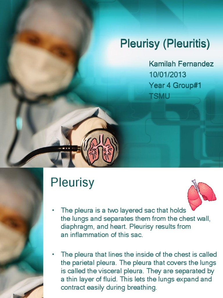 Pleurisy (Pleuritis) Rtt Diseases And Disorders