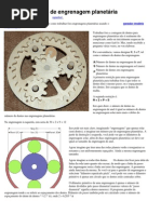 Cálculo da razão de engrenagem planetária