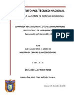 Antiinflamatorio y antioxidante de Eysenhardtia polystachya