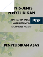 Jenis-Jenis Penyelidikan