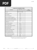 AMRL Aggregate Worksheets