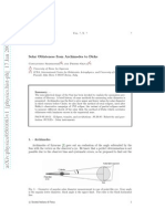 Solar Oblateness From Archimedes to Dicke