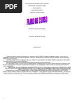 Plano de Curso Lp 2010