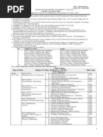 M.E. Exam. Time Table Nov. - Dec. 2013