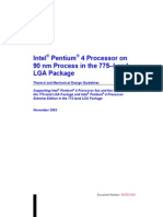 Intel Pentium 4 Processor On 90 NM Process in The 775-Land LGA Package