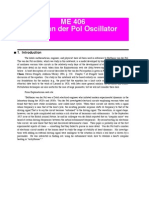 ME 406 The Van Der Pol Oscillator: 1. Introduction