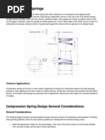 Compression Springs: Compression Spring Design General Considerations