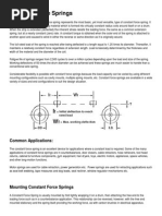 Constant Force Springs