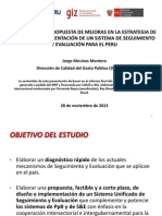 1. Diagnóstico y propuesta para un Sistema de S&E en el Perú - MEF