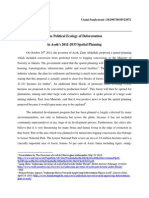 Aceh Deforestation Plan Spatial AnalysisTITLEPolitical Ecology of Aceh's 2012 Forest Conversion Plans