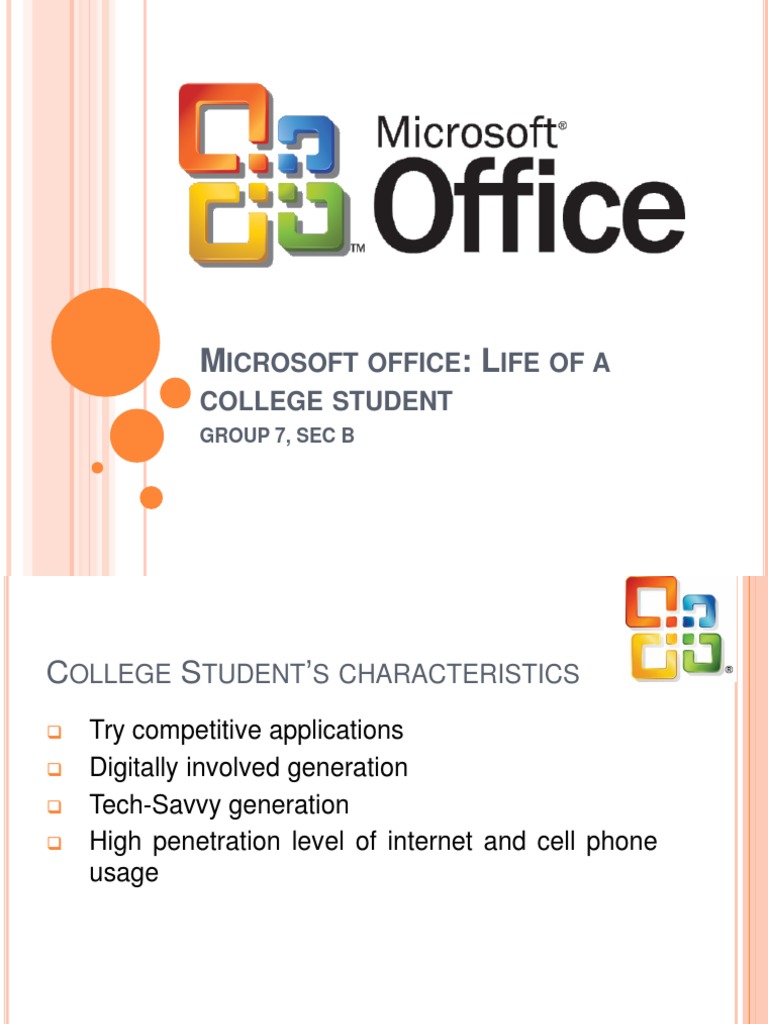 Microsoft Office and College Students' Tech Use | PDF