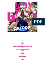 Digital Booklet - ARTPOP