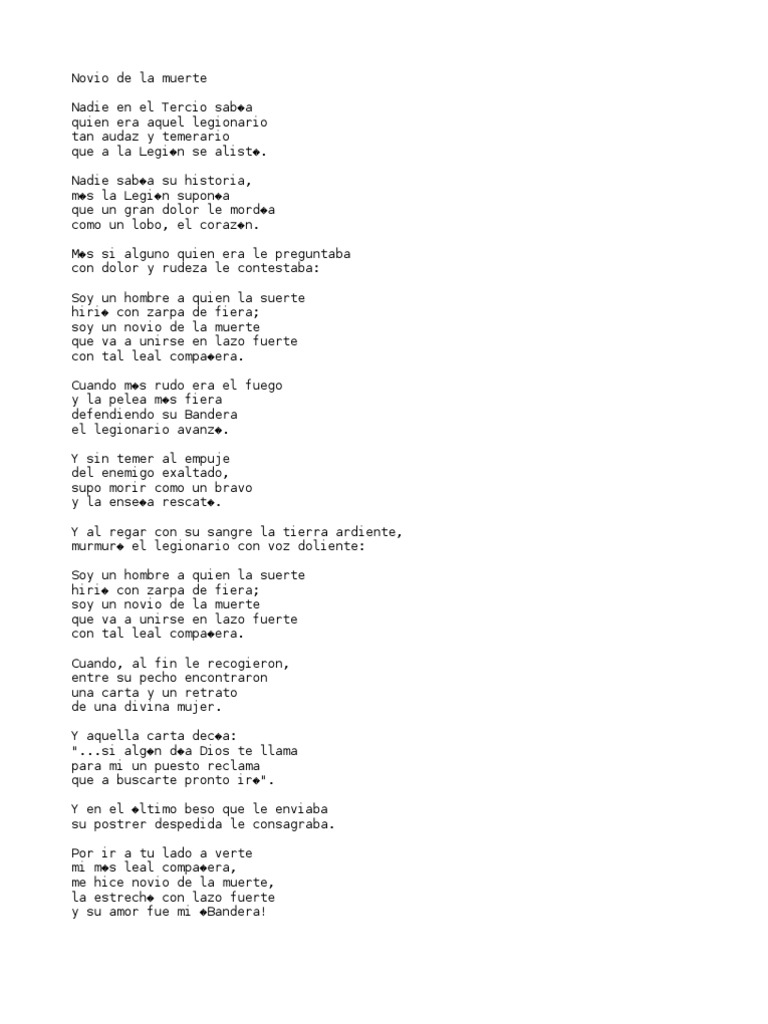 Letra Del Himno Oficial De La Legión