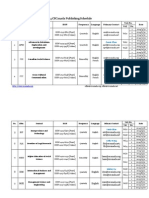 2014 CSCanada Publishing Schedule