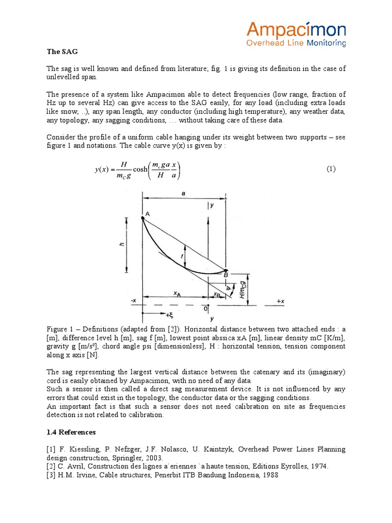 Understanding Cable Sag Measurement | PDF | Science & Mathematics