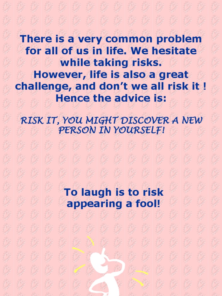 Embrace Risk for Personal Growth | PDF
