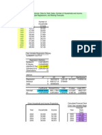 Workbook 3.2: Top Desk Inc., Historical Data For Desk Sales, Number of Households and Income