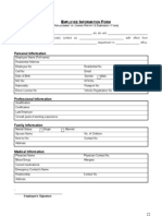 New Employee Information Form
