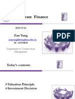 Corporate Finance: Zan Yang