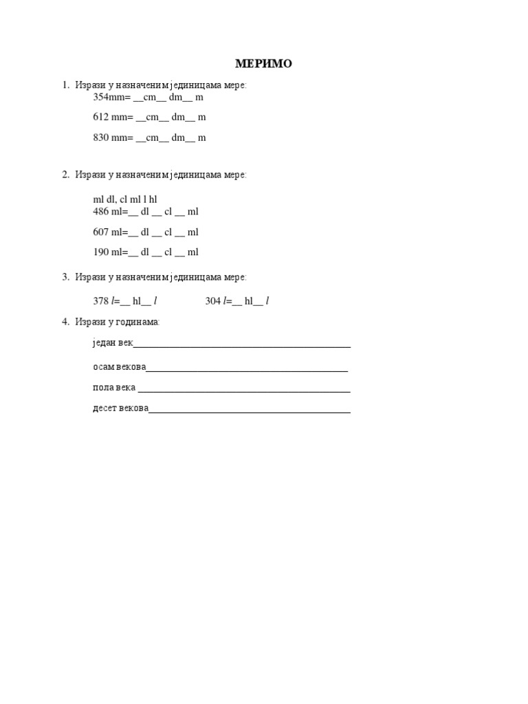 Zadaci Vezbanje Pdf