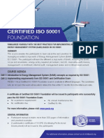 ISO 50001 Foundation - One Page Brochure