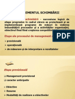 Managementul Schimbarii - I
