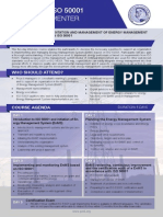 ISO 50001 Lead Implementer - Two Page Brochure