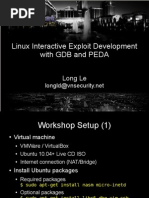 Linux Interactive Exploit Development With GDB and PEDA Slides