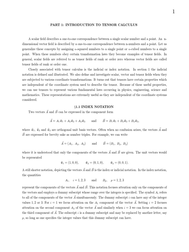 Tensor Review | PDF | Science & Mathematics | Computers