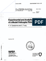 Experimental Studies of a Model Helicopter Rotor in Hover