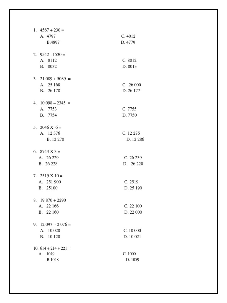Multiple Choice | PDF