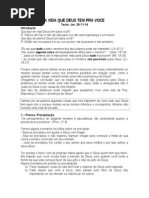 A Vida Que Deus Tempra Voce