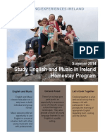Study English and Music in Ireland, Summer 2014