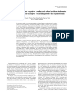 Aplicación de La Terapia Cognitivo Conductual Sobre Las Ideas Delirantes