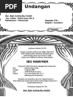 Contoh Surat Undangan Aqiqah