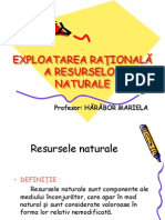 Exploatarea Rationala A Resurselor Naturale