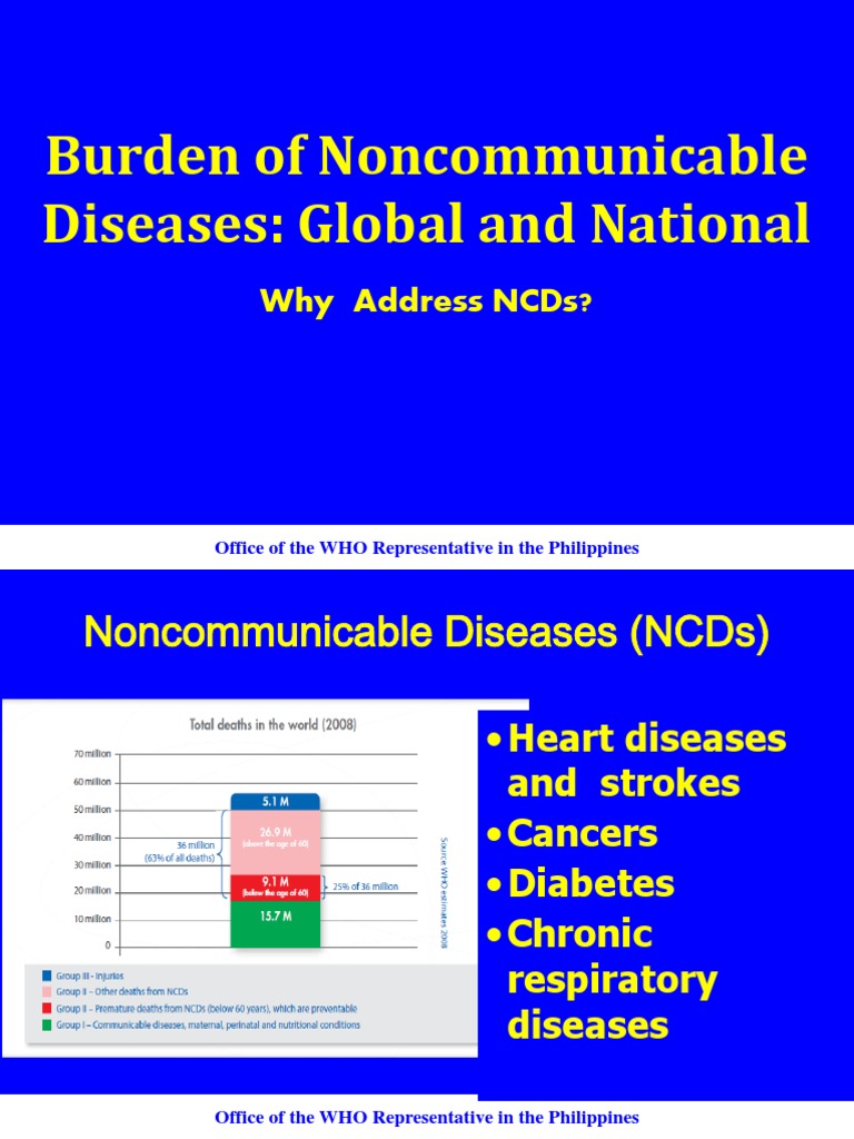 Global NCD Burden and Prevention Strategies | PDF | Non Communicable ...