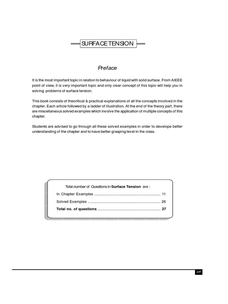 Understanding Surface Tension Concepts | PDF | Surface Tension | Drop ...