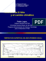 Fenómeno de El Niño y El Cambio Climático - Pablo Lagos - IGP