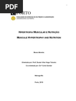 HIPERTROFIA MUSCULAR E NUTRIÇÃO