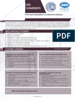 Certified Lead Forensics Examiner - Two Page Brochure