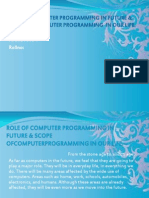 Role of Computer Programming in Future & Scope